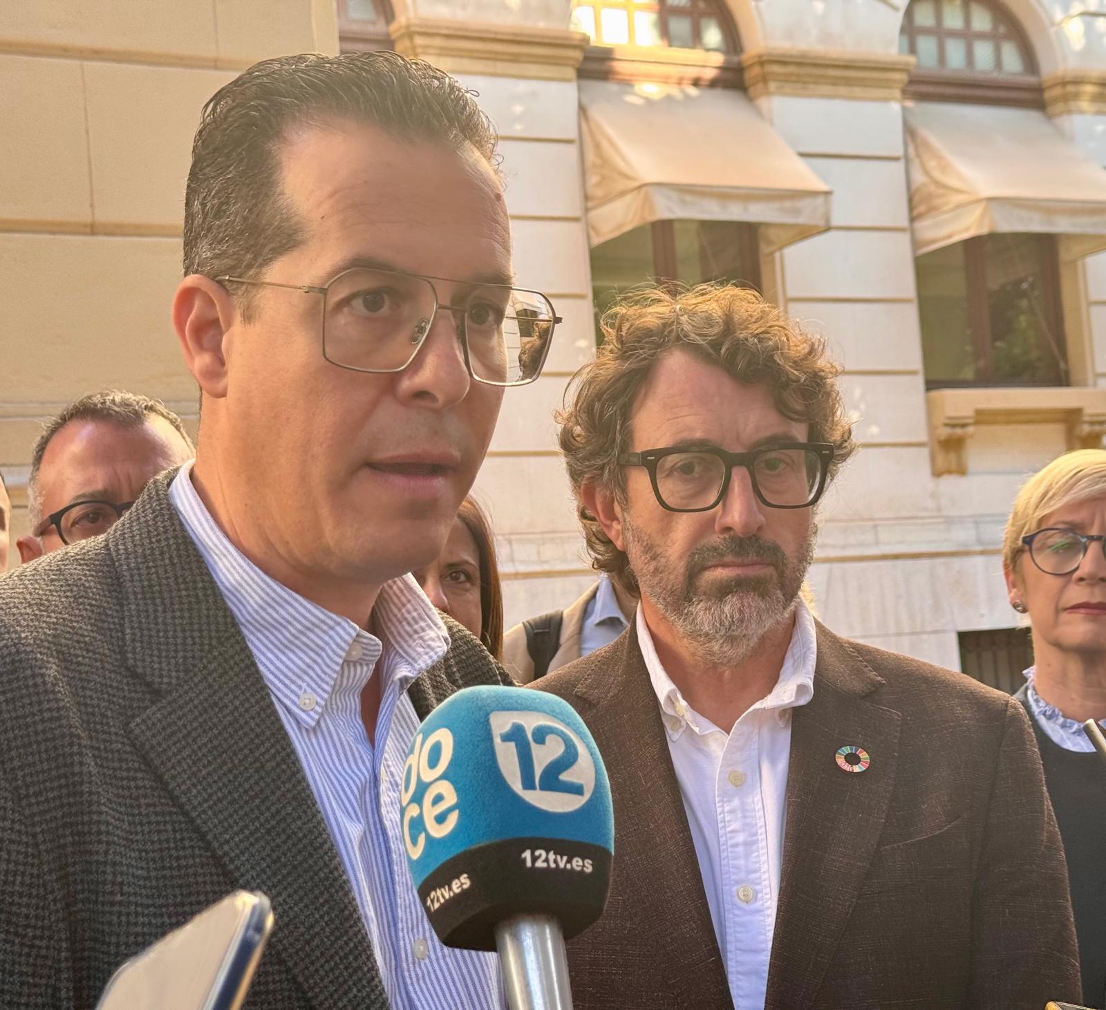 Rueda de prensa de Alfaro y Mascarell.