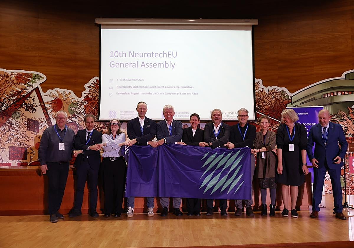 La UMH ha acogido la X Asamblea General y el Consejo de Rectores de la alianza europea NeurotechEU.