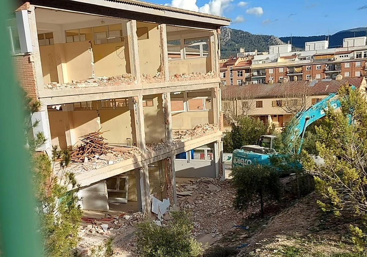 Image of the start of the works, earlier this year.