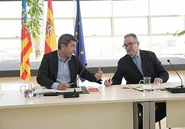 Carlos Mazón en el pleno del Consell de esta semana.