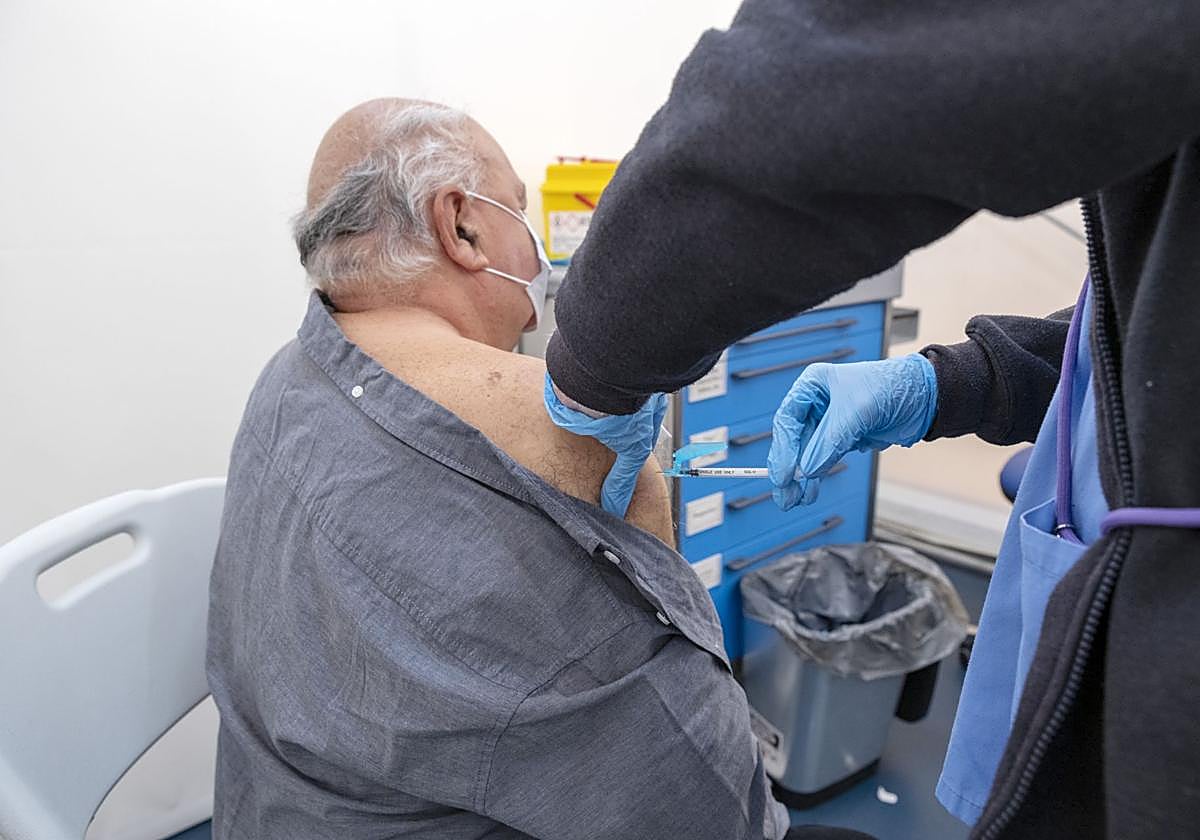 Vacunación en el Hospital General de Alicante.