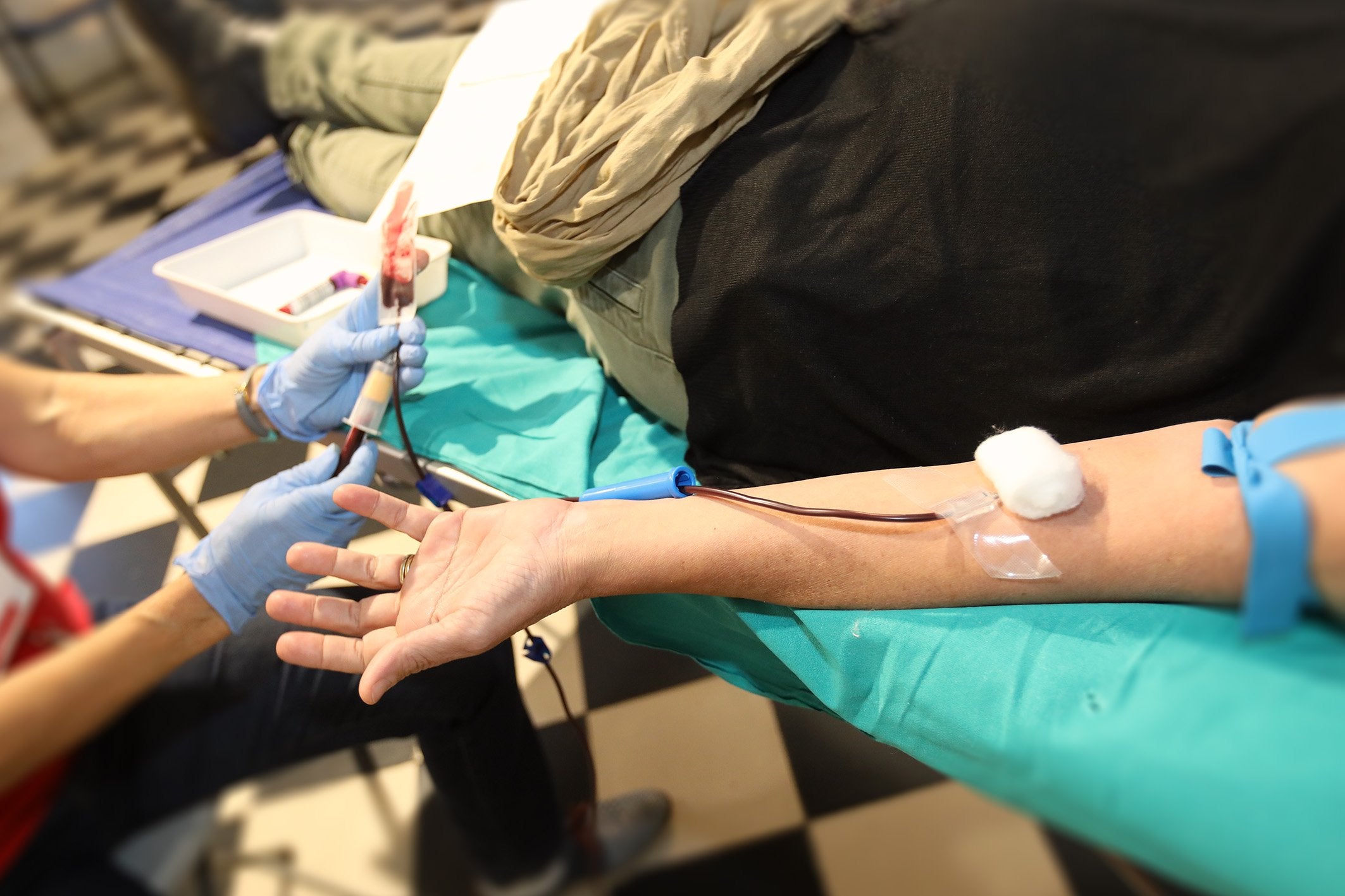 Donación de sangre en la Diputación de Alicante.