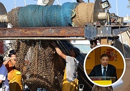 Pescadores de la Cofradía La Vila/Ministro de Agricultura, Luis Planas.