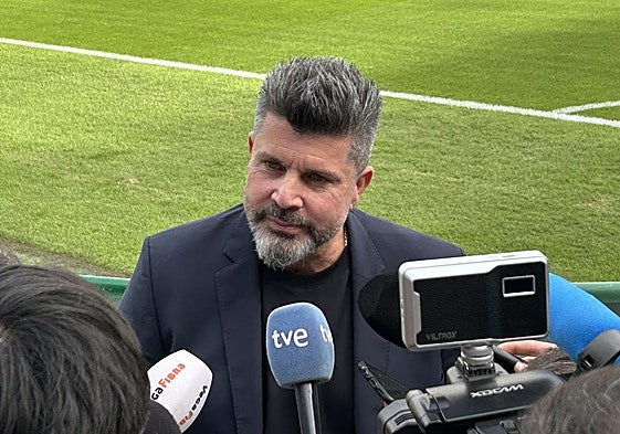 Christian Bragarnik, durante el entrenamiento abierto de la selección argentina en el Martínez Valero.