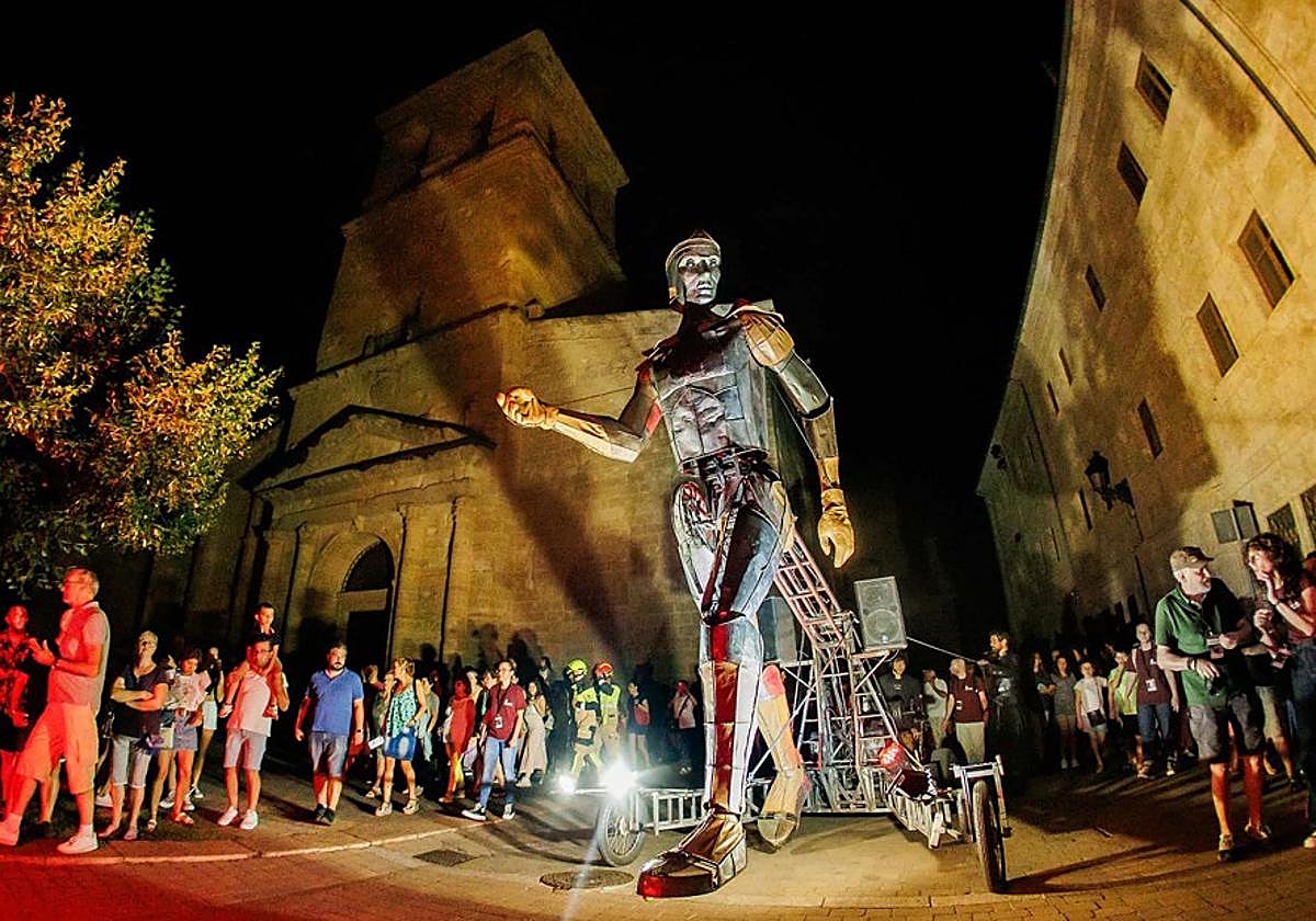 The colossal figure of Achilles.