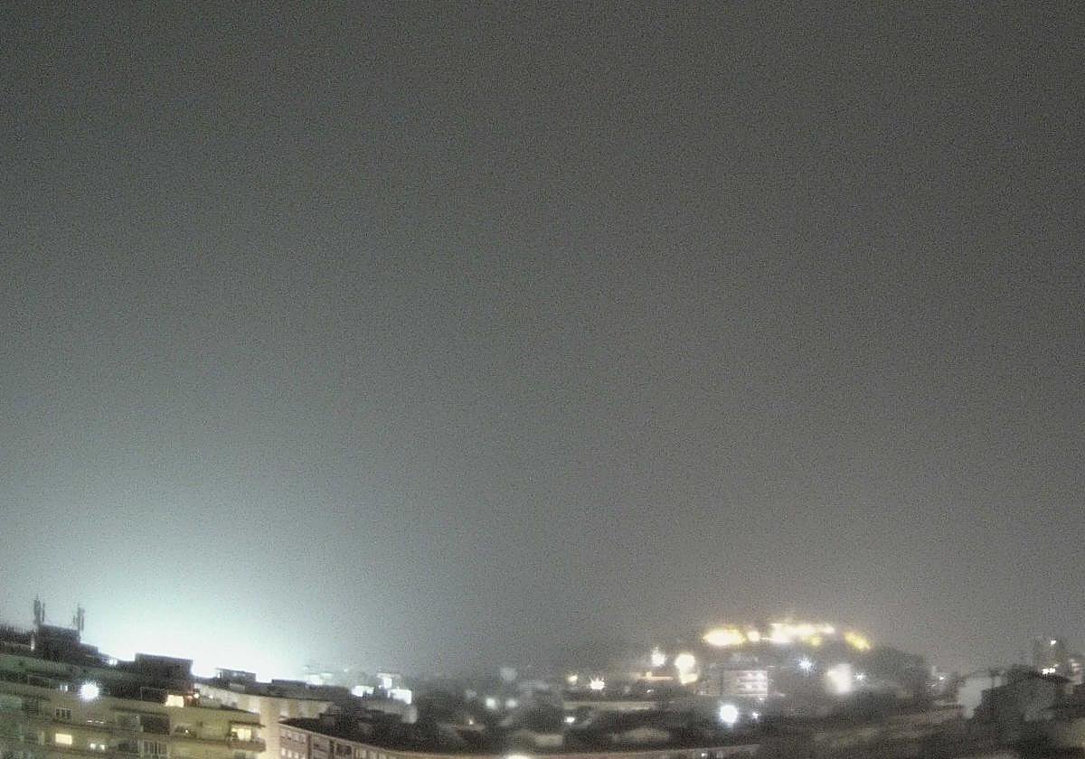 Lluvia y rayos en Dénia.