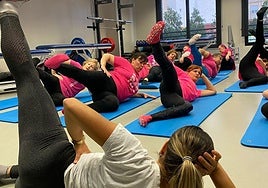 Sesión de ejercicio organizada en el marco del ensayo.