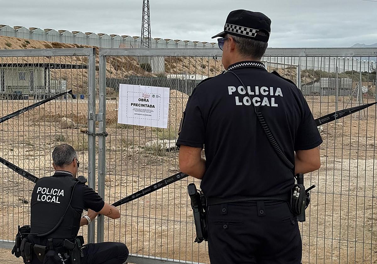 The land has been cordoned off since early January.