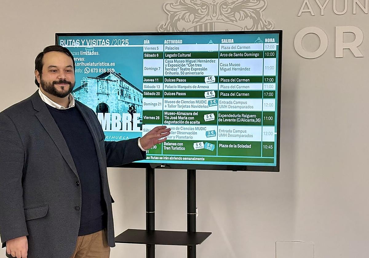 The Christmas routes will allow the discovery of Orihuela's heritage and traditions in a festive and family-friendly atmosphere.