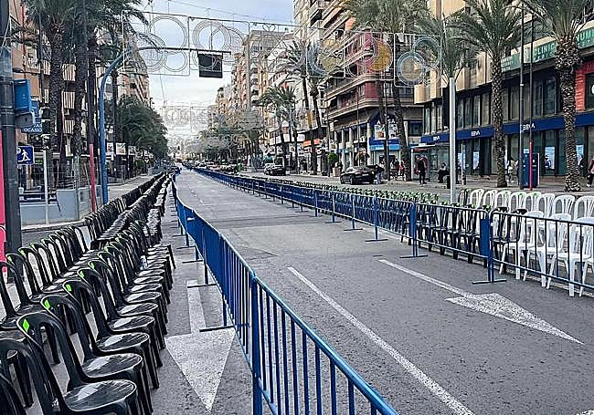 Sillas para la Cabalgata de Reyes de Alicante.