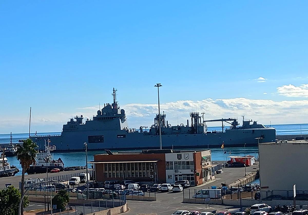 The French ship 'Jacques Chevallier' in Alicante.