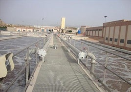 Depuradora Rincón de León, en Alicante, que da servicio a la zona sur de Alicante y a San Vicente del Raspeig.