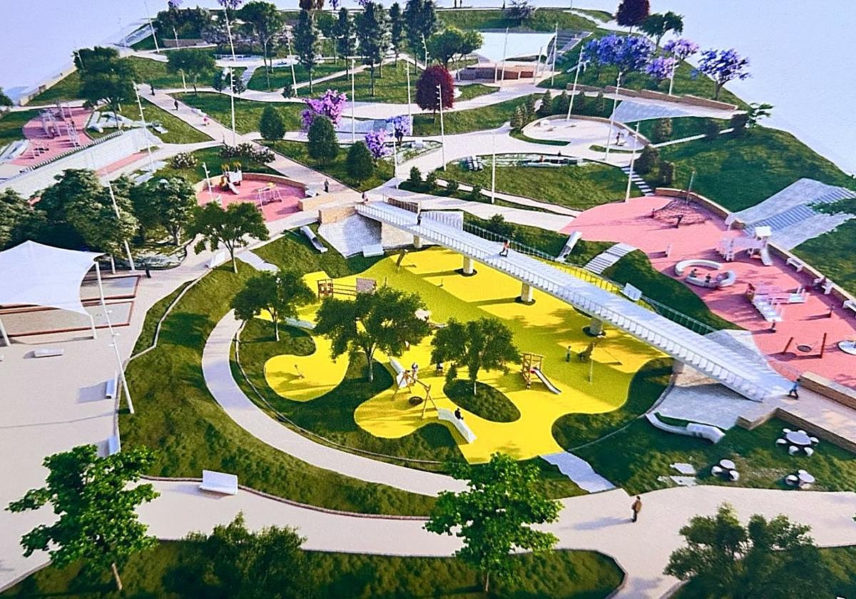 Recreation of La Torreta Park.