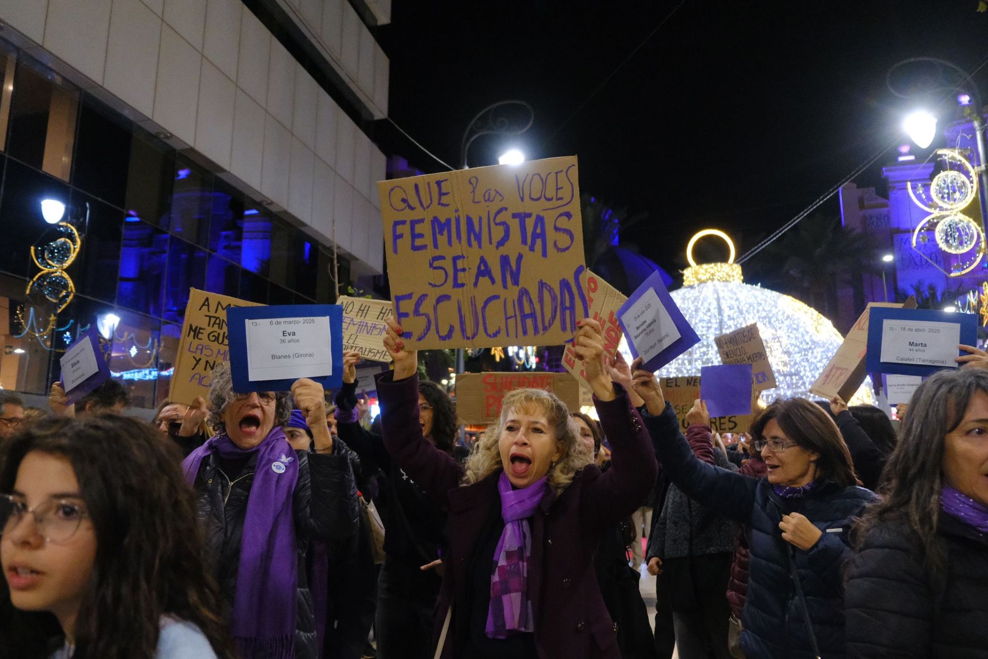 Alicante levanta la voz contra la violencia de género el 25N