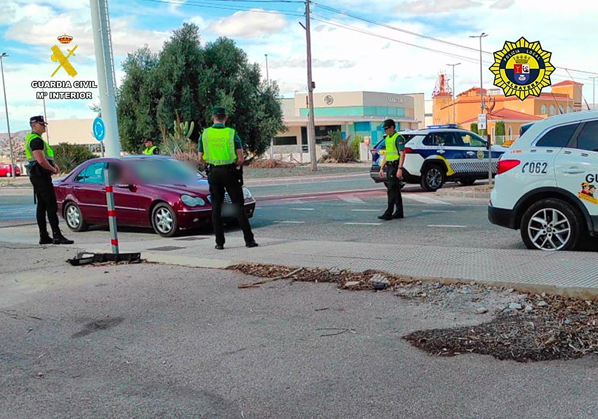 Operativo conjunto entre la Guardia Civil y la Policía Local de Albatera.