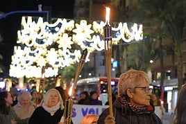 Marcha de Torxes en Alicante contra la Violencia de Género.