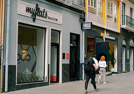 Bloques de apartamentos turísticos en el centro de Alicante.