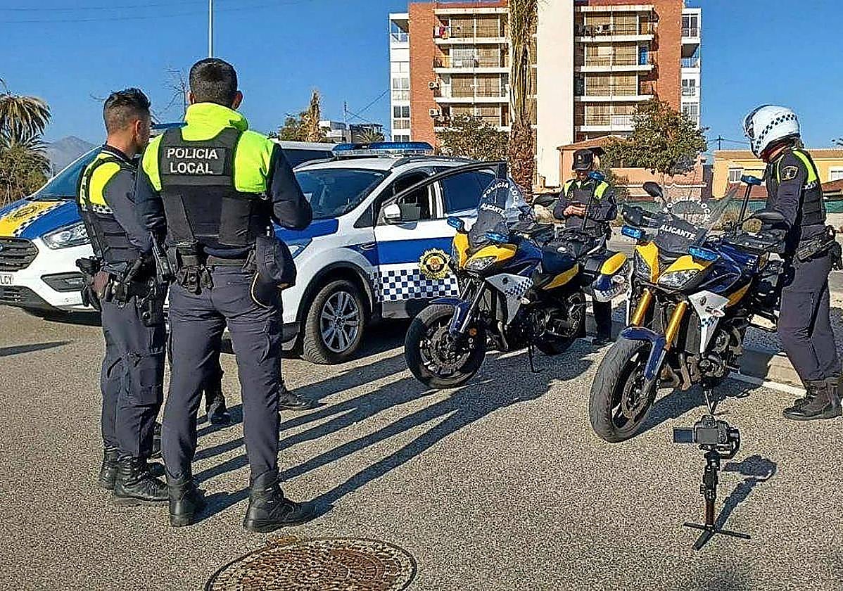 Agentes de la Policía Local de Alicante.