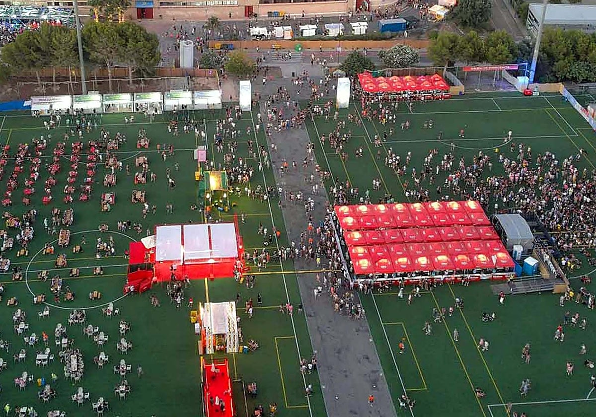 Imagen del recinto en el que se celebrarán los conciertos