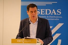 César Quintanilla durante un evento de la CEV Alicante.