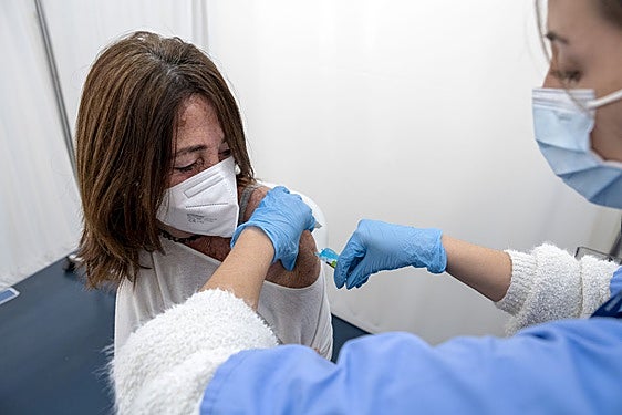 Vacunación de la gripe en Alicante.