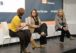 Concha Pastor de TodoAlicante, Mari Carmen Sánchez de Facpyme y Ana Jordá de la Cámara de Comercio de Alicante.