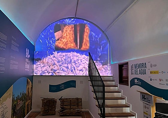 Una de las salas del Museo del Agua, un espacio diseñado para acercar a la ciudadanía el patrimonio hidráulico de Elche.