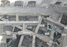 Imagen que recoge los vestigios del origen de la ciudad, encontrados en las excavaciones de 2010.