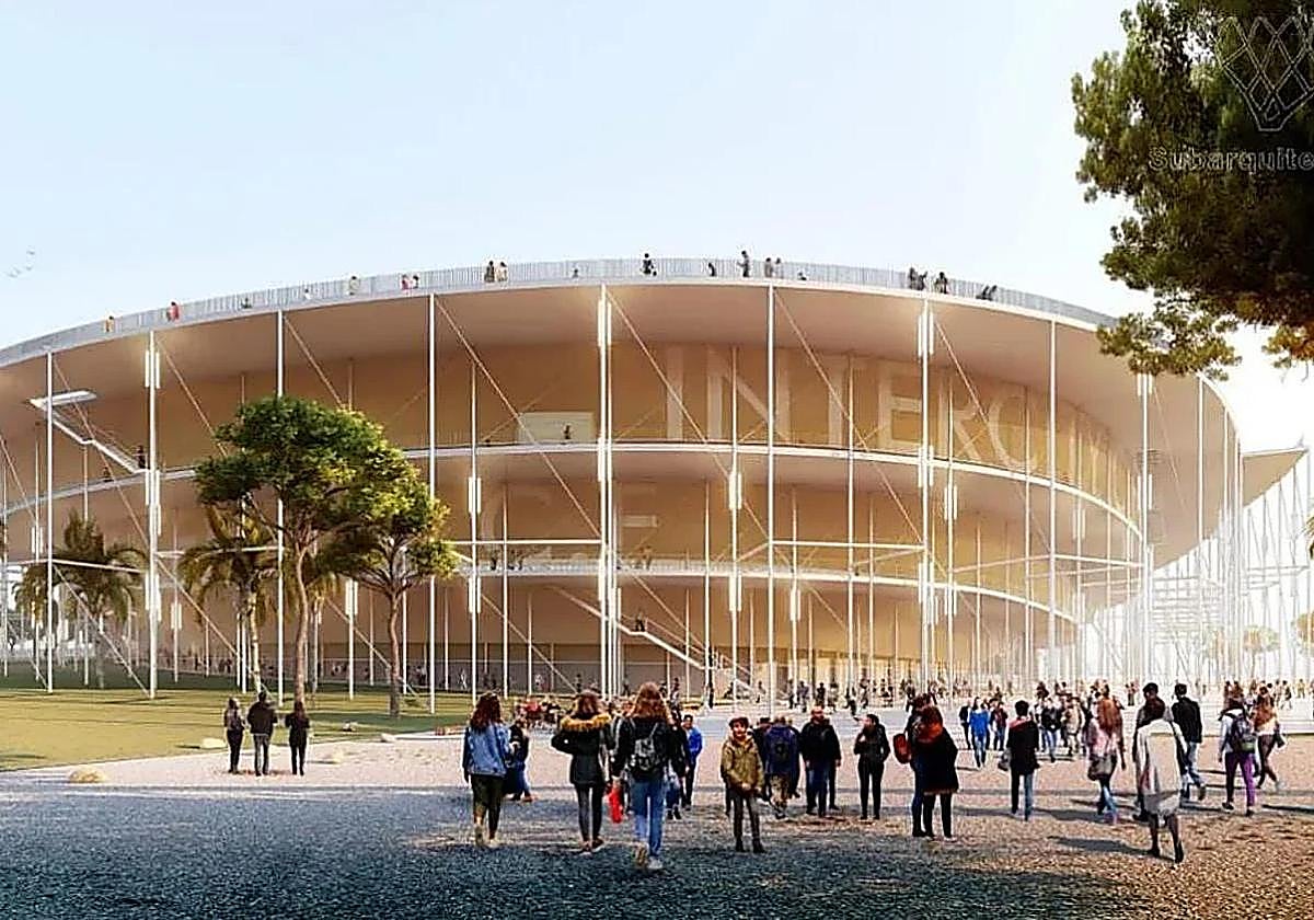 This is how Alicante Park, the new football stadium in Rabasa for Intercity, will look.