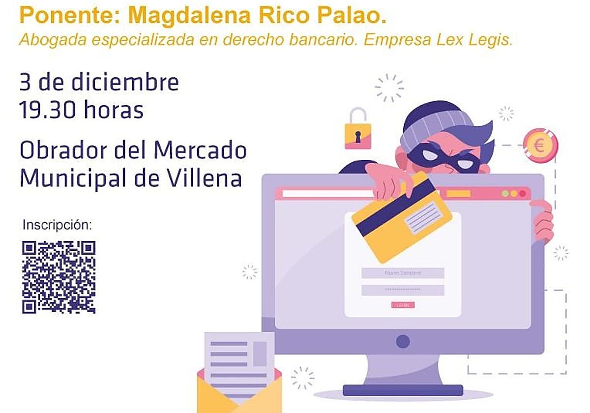 La OMIC organiza una charla en Villena para ayudar a la ciudadanía a prevenir y detectar las estafas bancarias más comunes.