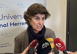 María San Gil, directora del Observatorio CEU-CEFAS, durante su intervención en la jornada dedicada a Gregorio Ordóñez.