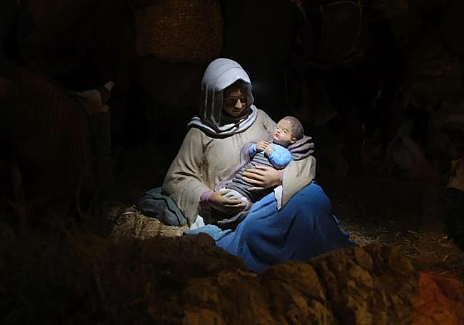 Nativity scene at Montañeta square.