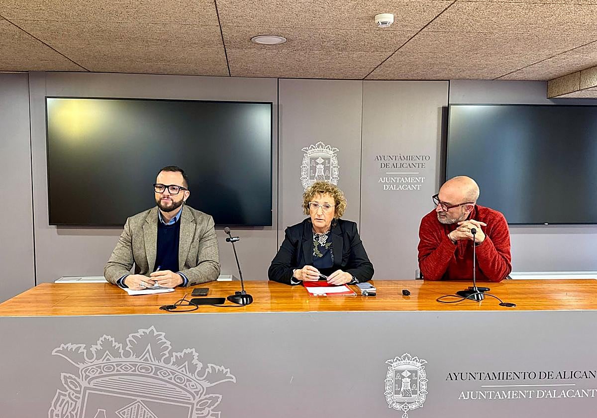 Mas (Compromís), Barceló (PSOE) y Copé (EU-Podem).