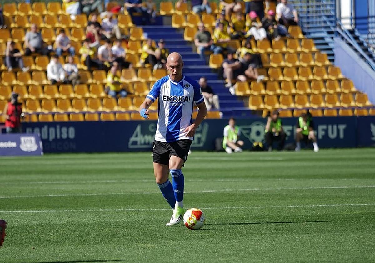 Celebración del Alcorcón tras marcar