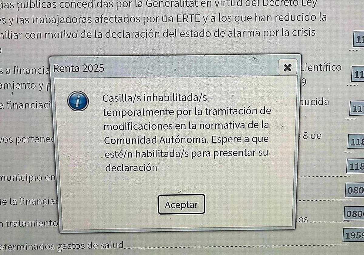 Un fallo informático de la Agencia Tributaria impide aplicar las ...