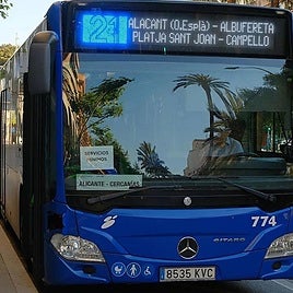 Servicios mínimos del autobús interurbano.